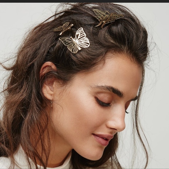 Free People Butterfly Hair Clips - Picture 3 of 5